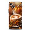 Чехол для телефона Cover для iPhone 17 16 15 14 13 12 Pro Max 11 Pro Max 17AIR Plus Ударопрочный Мягкий ТПУ Сумка Тыква Осенние Листья Кофе