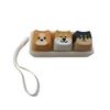 Backpack Pendant Puppy Keychain Shiba Inu Keycap Keychain Creative Keyboard Key Ring  Kids Toy