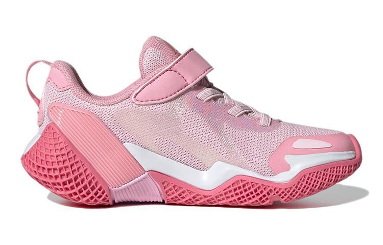 Kids' Sneakers Adidas 4Uture Rnr El K Comfortable Abrasion Resistant Low top Running Shoes Pink Kids'