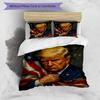 American Pride Custom Name Text Print 1Pc Bedding Set Duvet Cover With Two Pillowcases Soft Bed Linen For Household Bedroom