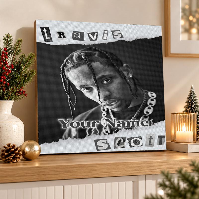 Travis Scott Custom Name Text 5D Diamond Painting Kit DIY Full Drill Diamond Art Decoration
