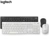 Logitech MK295 Enterprise Light Sound Keyboard and Mouse Set Wireless Bluetooth Office Set Full Size with Wireless 2.4G Receiver