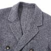 FAPAI Men's Double-Breasted Wool Blend Overcoat