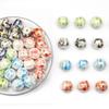 5pcs/Bag Handmade Ceramic Porcelain Beads Watermelon Shape Charm Beads Loose Spacer Beads for Bracelet Necklace DIY Jewelry Making
