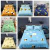 3D Bee Bedding Set King Queen Bed Cover Pillowcase 2/3pcs Cute Cartoon Candy Color Soft Cover Gift Single Bed Double Bed
