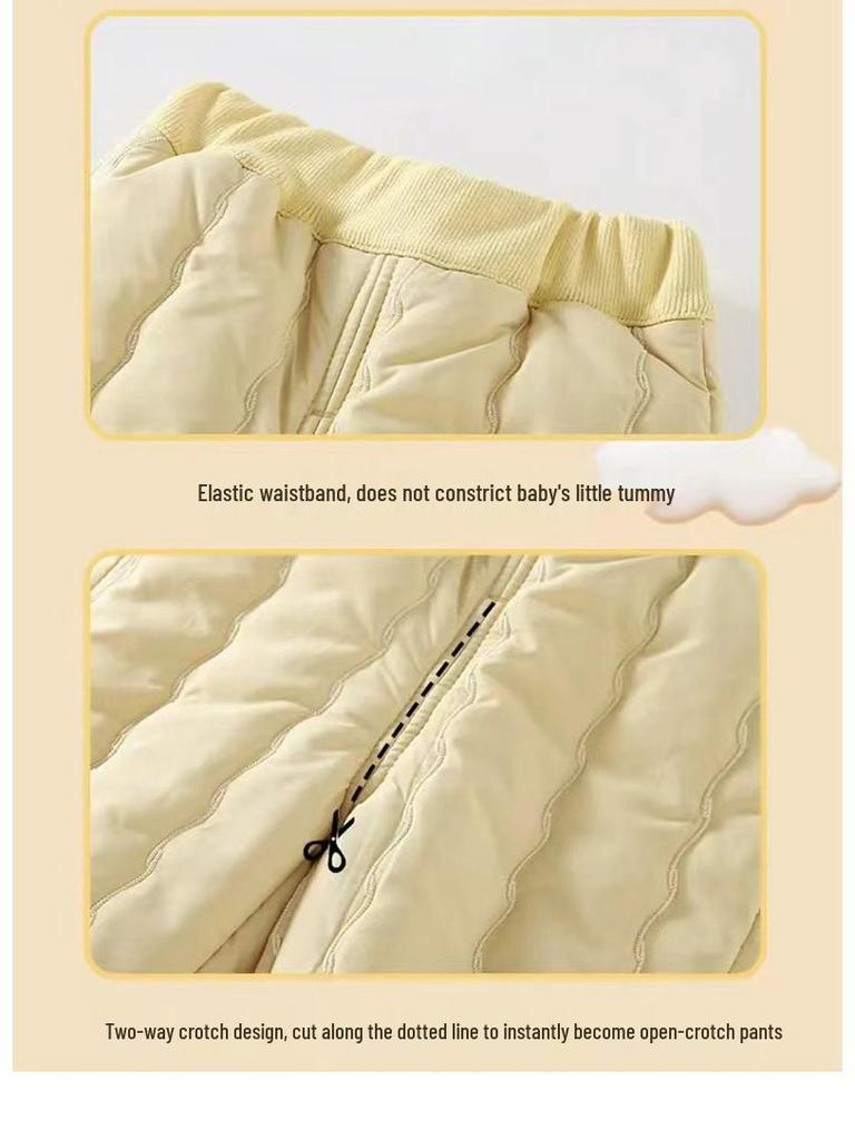 Зимний мультяшный боди и комплект верхней одежды для новорожденного ползающего