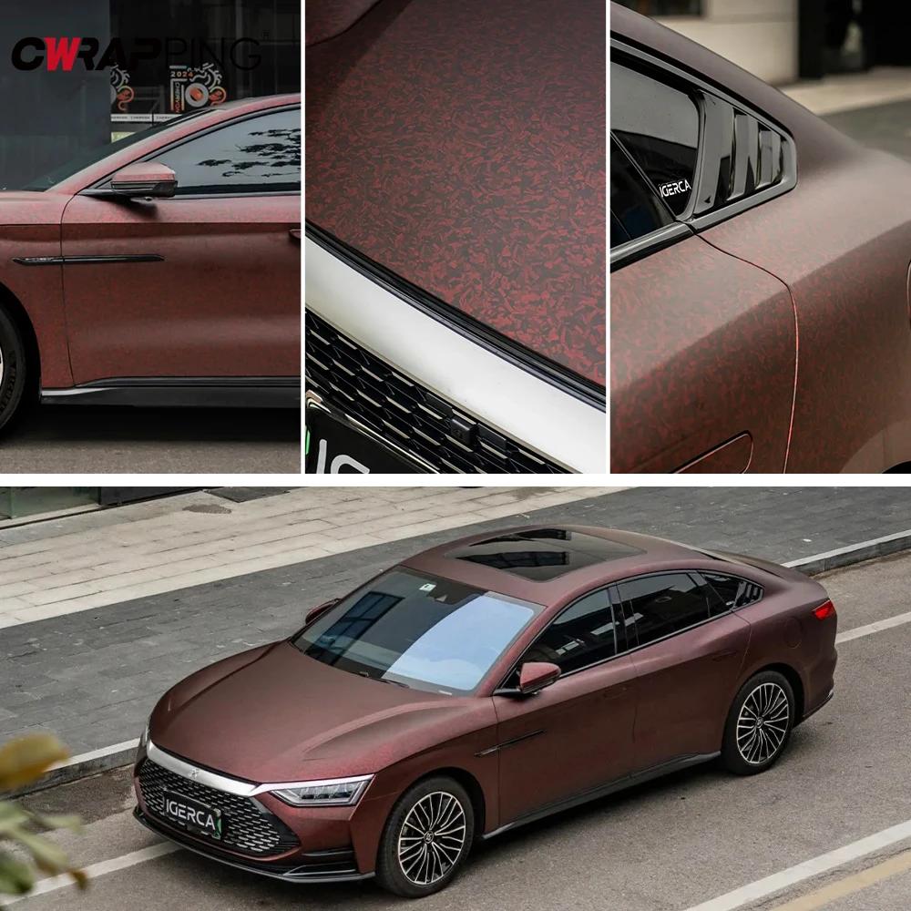 Кованый Карбон Виниловая Пленка Авто Наклейки Водонепроницаемые Пленки для Кузова Автомобиля для Мотоцикла Автомобиля Ноутбука Капота Багажника DIY Декоративные Аксессуары