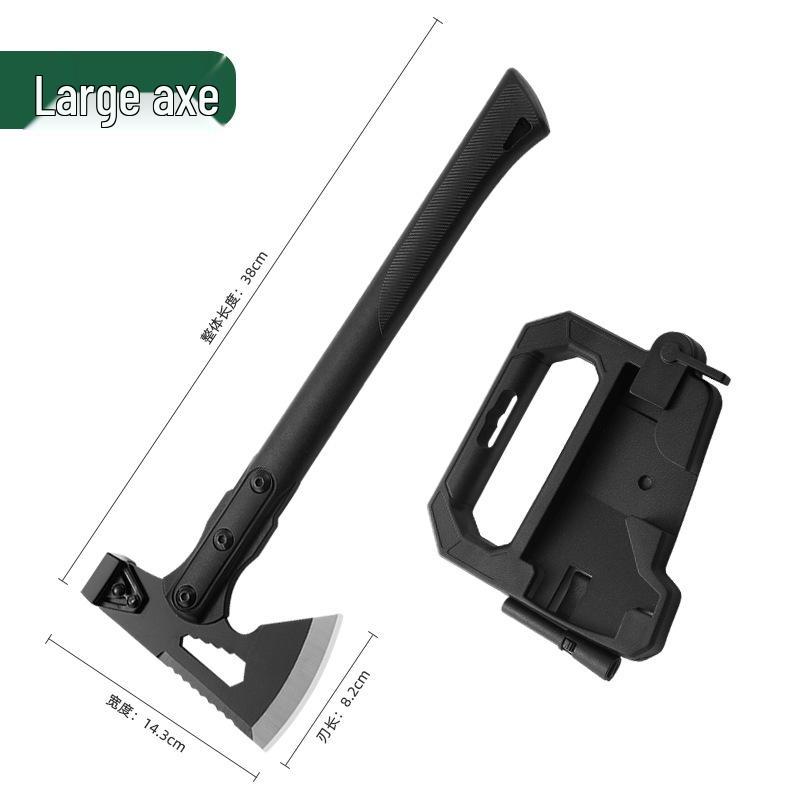 Axe Outdoors Кемпинговый и Тактический Многофункциональный Топор для Деревообработки, Рубки и Пожаротушения