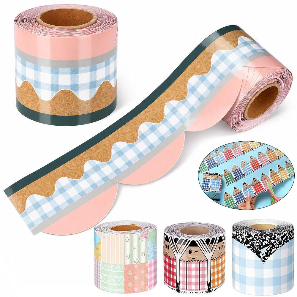 Cuttable Bulletin Board Border 10m/Roll Chalkboard Border Decorative Trim Roll Teacher Supplies