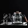 Заварочный чайник из грецкого ореха Заварочный чайник из грецкого ореха Новая бытовая заварочная машина Электрическая керамическая плита Заварочный чайник из боросиликатного стекла для здоровья