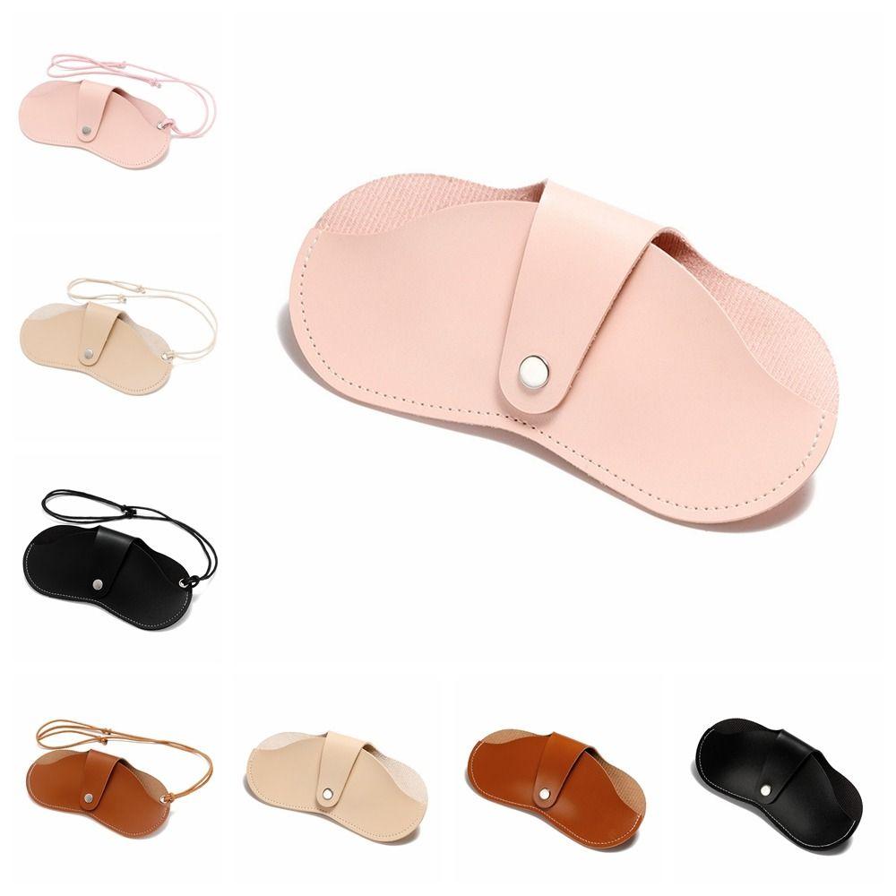 Halter Sunglasses Storage Clip Pu Leather Eyeglasses Case Fashion Glasses Storage Bag  Female