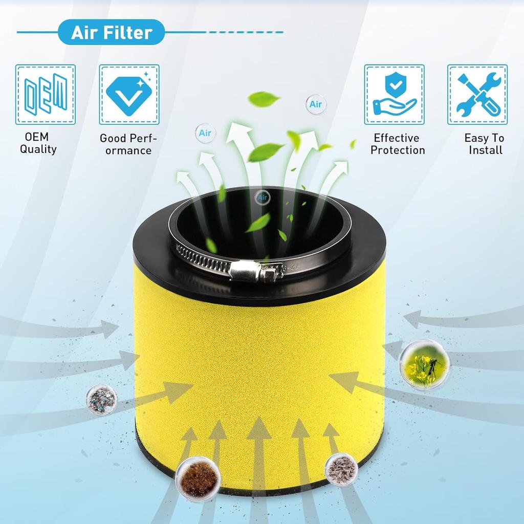 17254-HN1-000 Air Filter Replacement For Honda Foreman Rubicon 500 TRX500FA Pioneer 500 TRX500FM6 4X4 Sportrax 400 TRX400EX, Foreman 4X4 ES TRX500FE