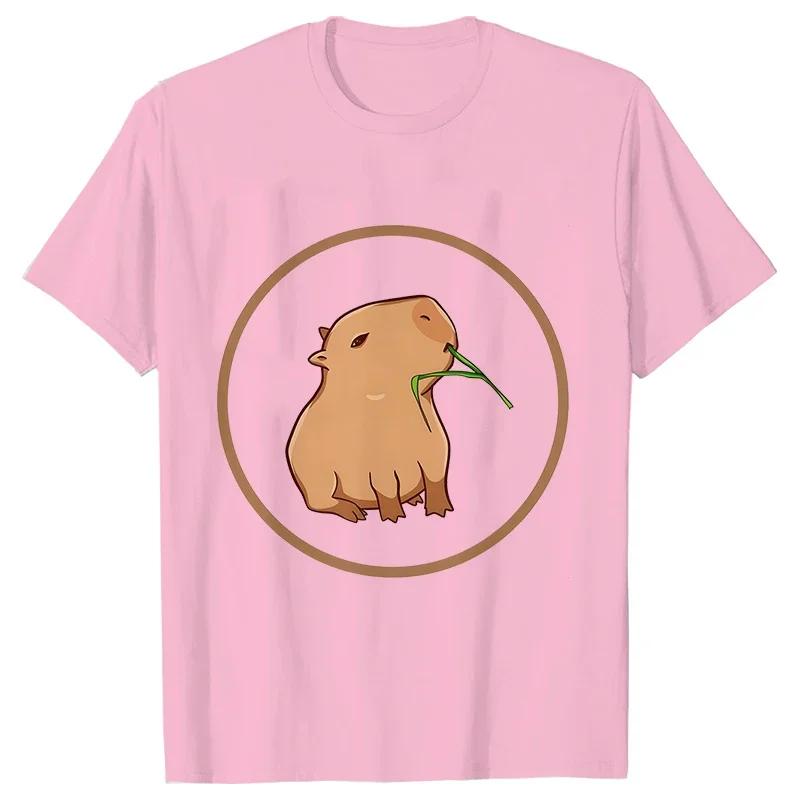 Tops Grficos Blusa Feunisexina Ropa Esttica Moda Capybara Camiseta De Mujer Unisexga Casual Ropa Esttica Bonita