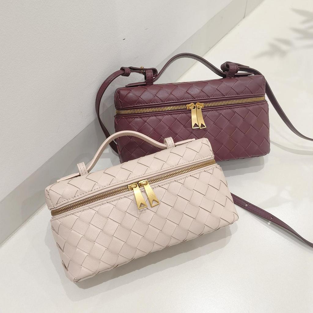 2024 MCBV натуральная кожа плетеная овчина сумка через плечо для женщин