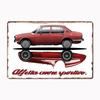 Alfa Romeo Alfetta Cuore Sportivo Cars Vintage Metal Plaques Tin Sign Interior Home Room Decoration Kitchen Wall Decor