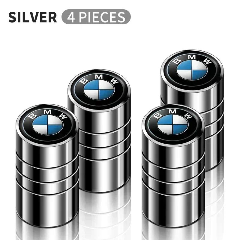 BXQ1 4pcs Car Badges Wheel Tire Valve Stem Caps Covers For BMW M Performance E90 E91 E92 E93 M3 F10 F07 M5 E63 E64 Car Accessories