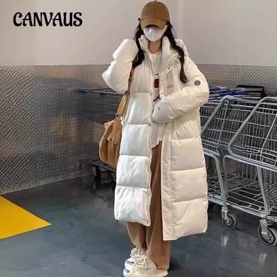 Зимняя длинная хлопковая одежда больших размеров, женская одежда из хлопка, утолщенная куртка из хлопка Tide