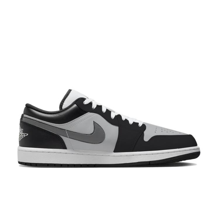 Jordan Air Jordan 1 Амортизация Нескользящая Низкие Винтажные Баскетбольные Кроссовки Мужские Черно-Белые 553558-132(Команда183-)