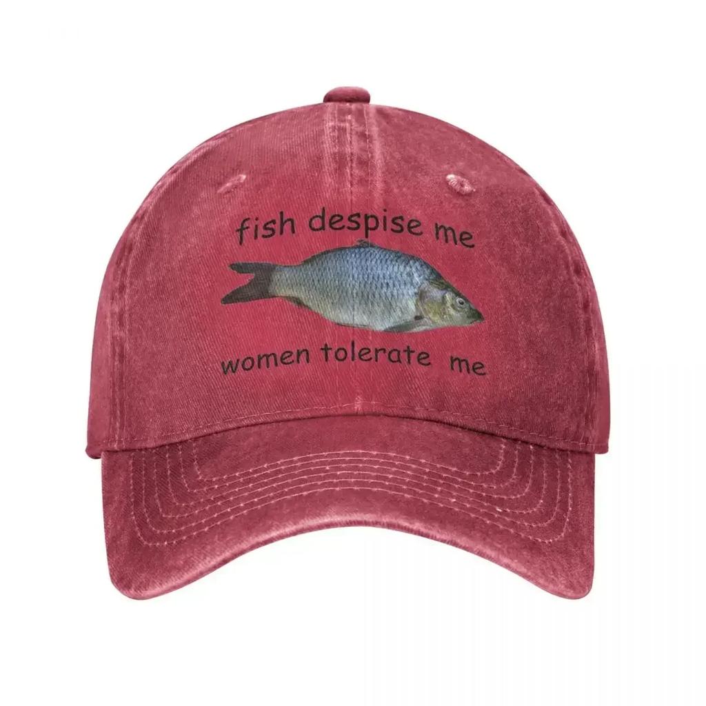 Fish Despise Me Women Tolerate  Baseball Caps Vintage Distressed Washed Snapback  n  Outdoor Running Golf Hats