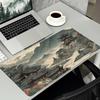 Chinese Ink Wash Mountain Lake Landscape Large Gaming Mouse Pad Non Slip Rubber Desk Mat For Laptop Keyboard Home Office Desktop