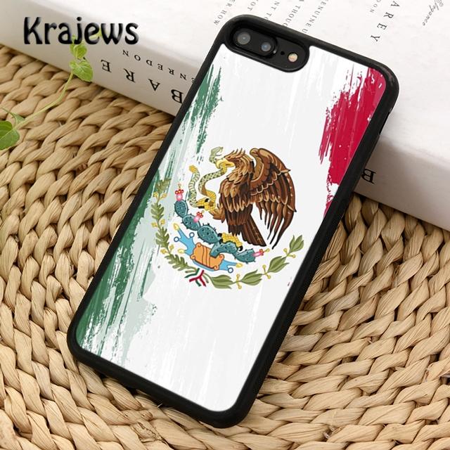 Krajews Vintage Mexico Mexican Flag Soft Phone Case Cover For iPhone 16 15 SE2020 14 6 7 8 plus 11 12 13 pro max coque Fundas