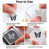 PVC Plastic Stamps for DIY Scrapbooking Photo Album Decorative Cards Making Stamp Sheets Film Frame Floral Pattern 210x148x3mm