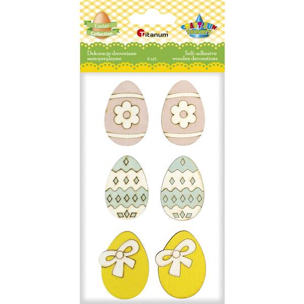 Dekor.DRE Set of 6 Elegant Eggs Spring Accent for Your