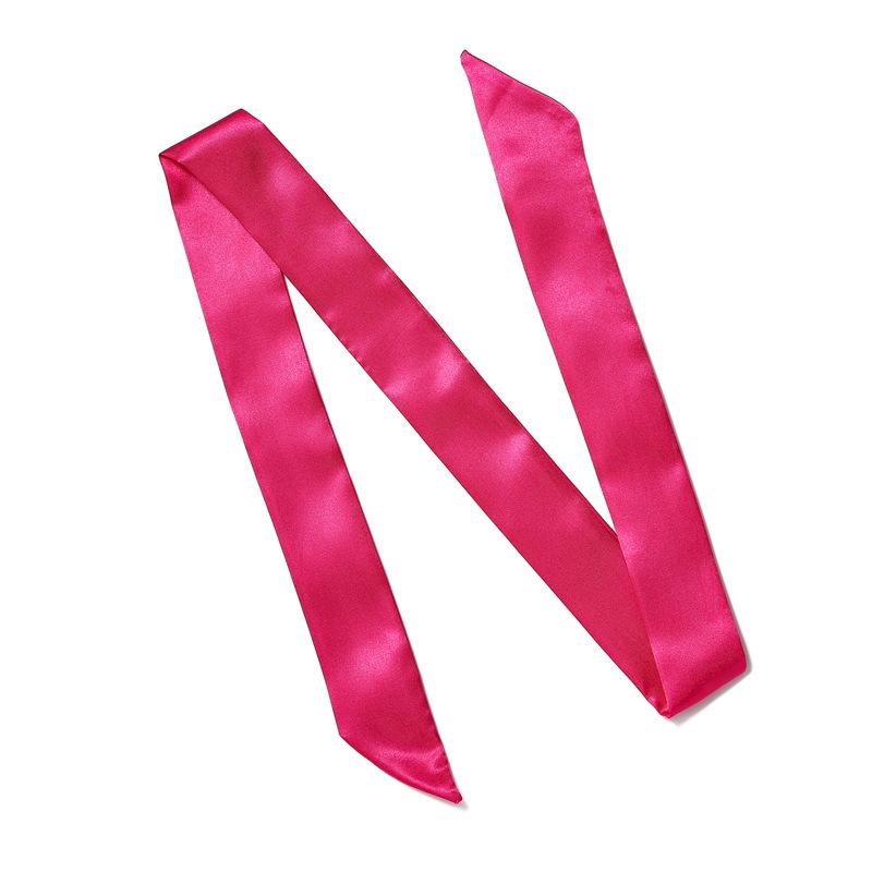 Solid Color Scarf, Women'S Slim And Long Scarf, Decorative Tie Bag, Ribbon, Versatile Headband, Bow Belt, Fashionable Scarf