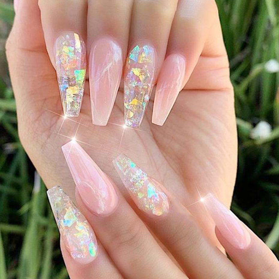 Nail Art Sequins Angel Fairy Eyes Butterfly Irregular Ice Translucent Nail Glitter Discs Boxed