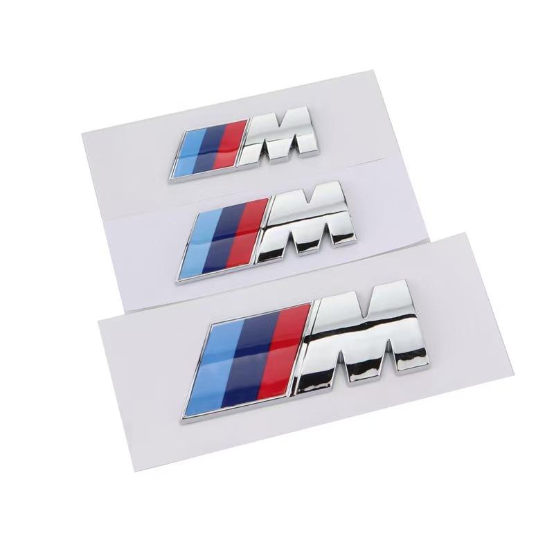 3D ABS M Logo Car Body Side Badge Body Rear Trunk Decor Sticker Car Modification Accessorie For All BMW M Power X1 X3 X5 X7 E71 ILYFM1
