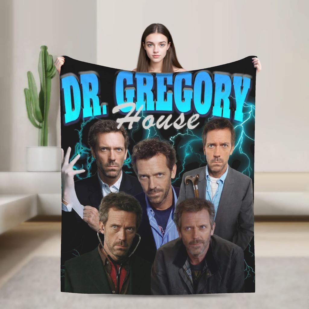 Плед House MD Доктор Грегори Хаус для дивана Пушистый Мягкий Плюшевый Плед 50x60 Дюймов Различные Размеры Покрывало для Всех Сезонов