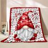 1PC Christmas gnome Printed Blanket Warm Soft and Comfortable Home Travel Blanket Sofa Bedding Cover Blanket New Year Gift