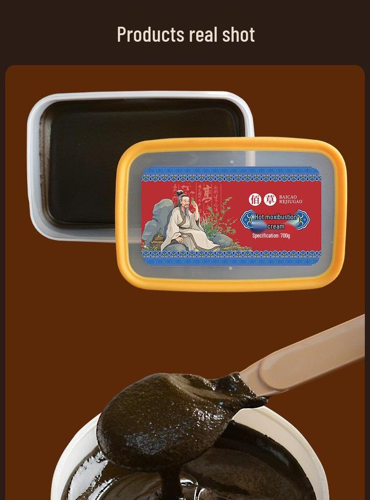 Mugwort Herbal Heat Compress for Back, Neck, Shoulder, and Joint Relief - Moxibustion Paste