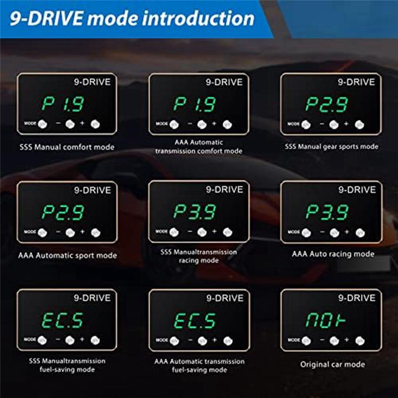 New!Throttle Response Controller 9 Drive Replacement Accessories Fit For JEEP JK Dodge RAM 1500