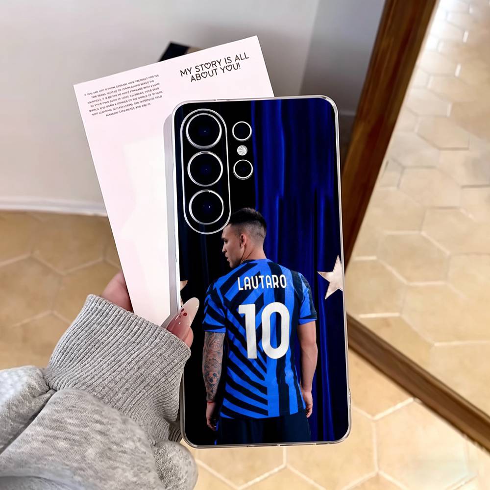 Lautaro Martinez Phone Case For Samsung S25,S24,S21,S22,S23,S30,Ultra,S20,Plus,Fe,Note,10,9,5G Transparent Cover