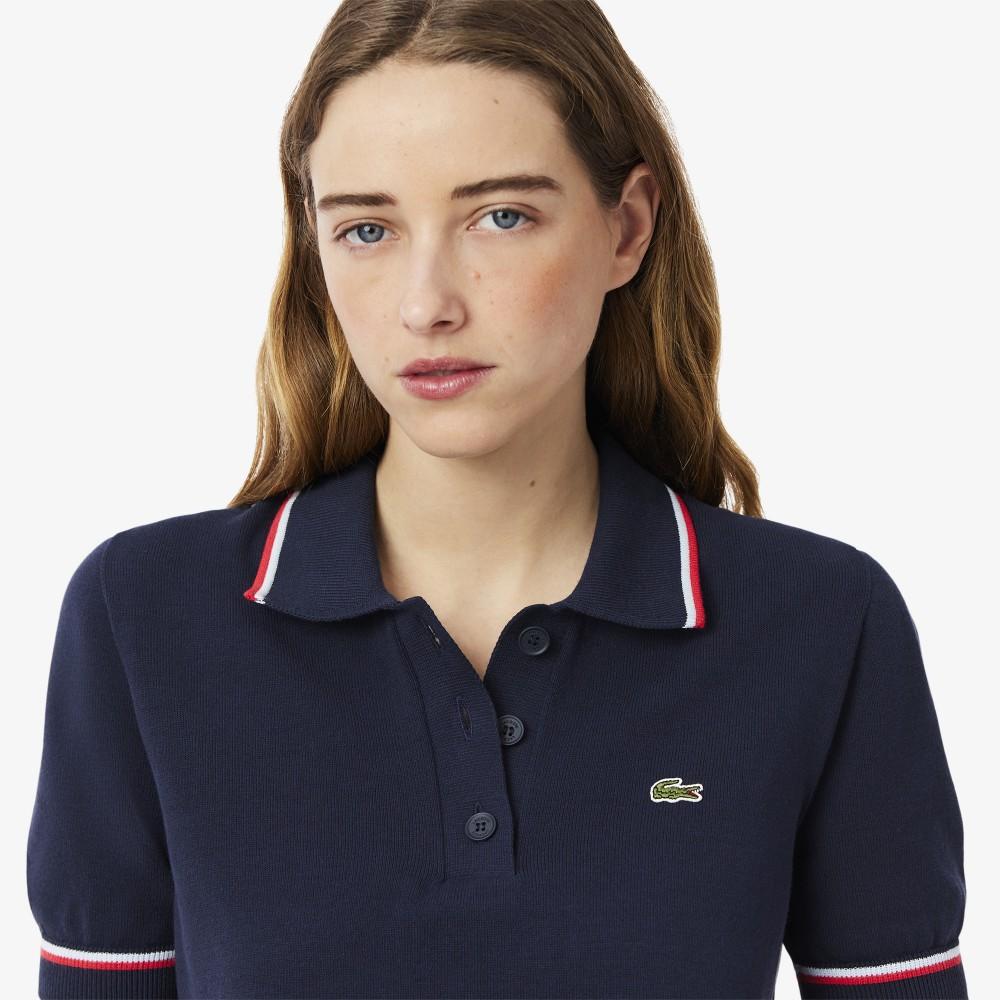 Lacoste Женский свитер-поло с цветными кончиками AF9283-55GGWI