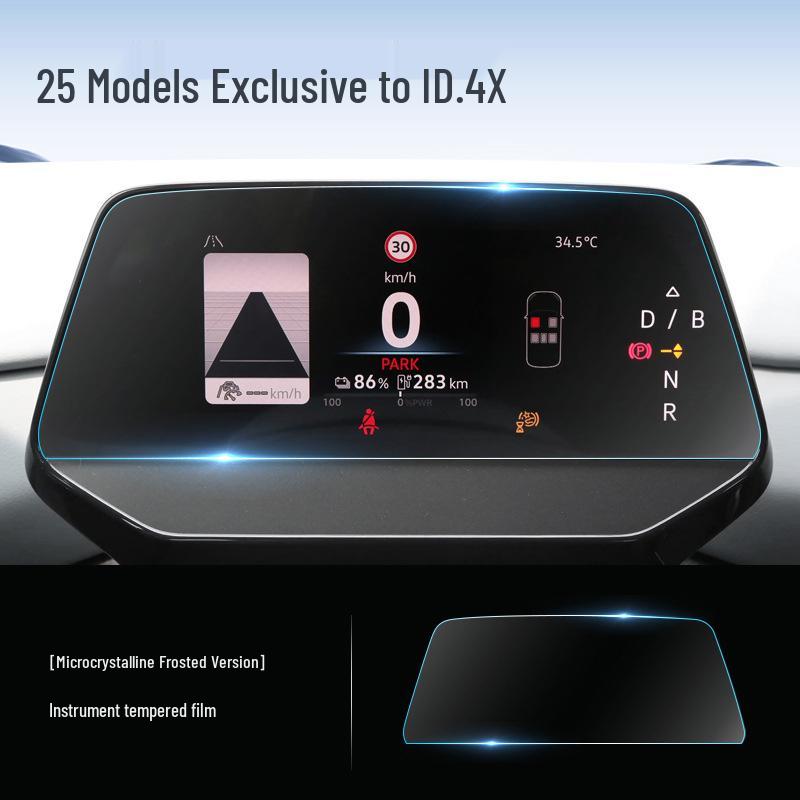 Закаленное стекло для экрана и пленка для центральной консоли Volkswagen ID4X CROZZ для декора интерьера