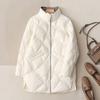 White Black Winter Fashion Stand Collar Women Down Jackets Female Casual Loose Lightweigh White Duck Down Warm Coat