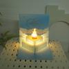 3D музыкальная открытка-поздравление с днем рождения со светящимся тортом и дизайном в виде сердца