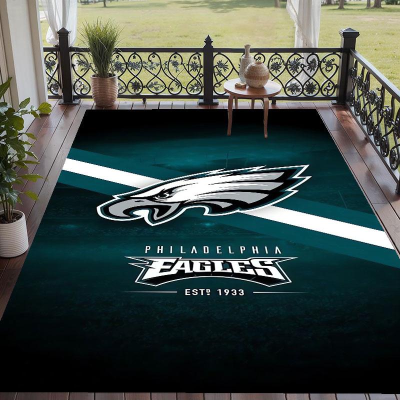 Мягкий напольный ковер с узором Philadelphia Eagles, ковер для гостиной, декоративный коврик для украшения дома