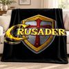 Crusaders Blanket Flannel Blanket Soft Cozy Plush Throw for Sofa Bed Lightweight Home Decoration Outdoor Camping