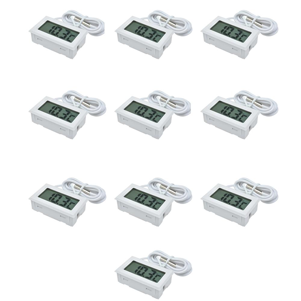 Mini Digital Thermometer -20°C to 110°C LCD Display with 1Meter NTC Sensor for Home Kitchen Refrigerator Temperature Monitoring