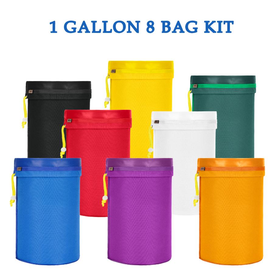 4pcs/Set 1 Gallon Mesh Bag Bubble Bag Kit Set Of 4pcs  Bag Drawstring Bags Extraction Bags With Pressing Screen And Carrying Bag