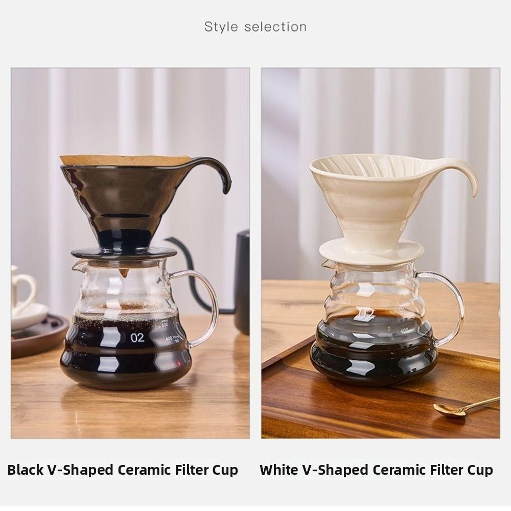 Conical Shape Ceramic Coffee Filter Cup Reusable Espresso Coffee Dripper  Coffee Making