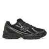 740v2 Black Silver Metallic Unisex Sneakers U740BM2