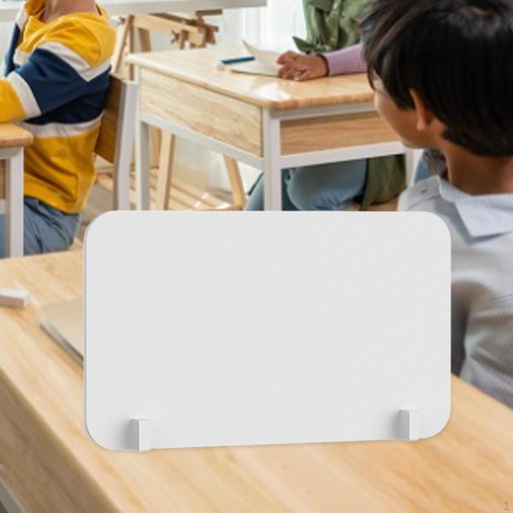 Classroom Desk Divider Board with Clamps for Multipurpose Use Protective Shield