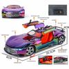 1: 24 Vision GT Форсаж Литой Модель Автомобиля Игрушки Diecasts Со Звуком и Светом Декор Транспортных Средств Игрушки Для Детей Подарок
