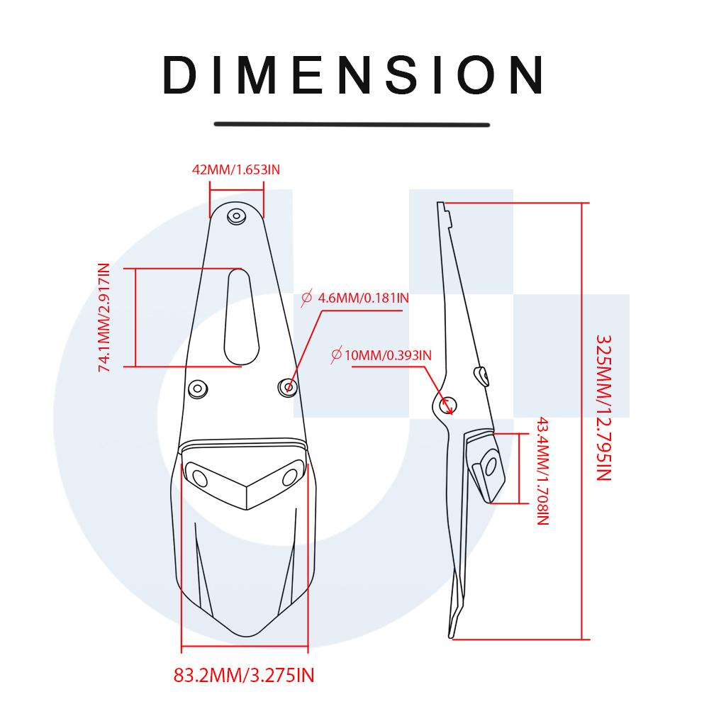 Заднее крыло велосипеда для грязи, светодиодный стоп-сигнал, задний фонарь для GASGAS EC2T EC 2T EC2 T 250EC 250 EC 250EC 250 EC 300EC 300 EC 2000