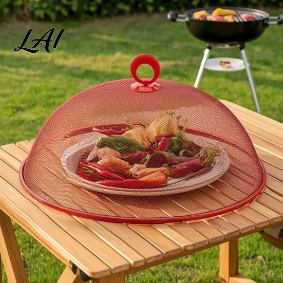 Metal Food Tents for Picnics Mesh Cover with Handle Durable Stainless Steel Protector Tabletop Protection Events Lightweight Tent Dishes And