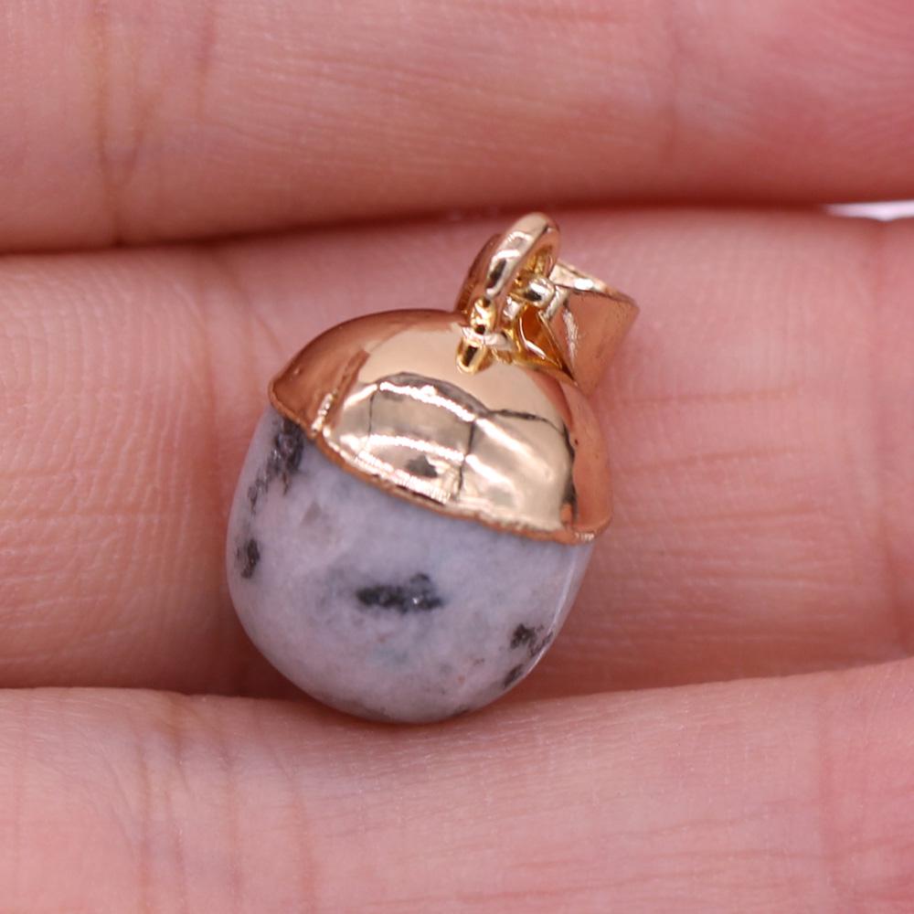 1 шт. в партии кулон из натурального камня Кристалл Розовый Кварц Аметист Лазурит Агат Подвески для изготовления ювелирных изделий DIY Ожерелье Серьги Аксессуары 13x18 мм